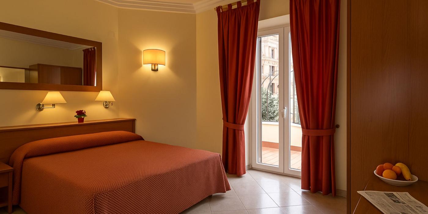 Habitación Doble Standard Habitación Doble Standard 2 Hotel Delle Muse Roma Italia